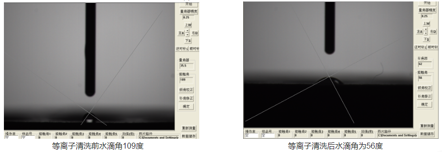 图3-91香蕉视频免费下载91香蕉视频下载APP机处理的军工连接器底座水滴角变化